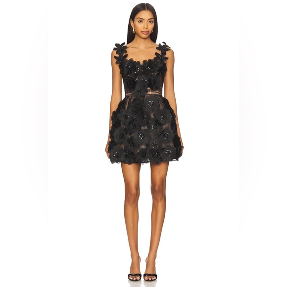 Bronx and Banco Dresses & Skirts - NWOT BRONX AND BANCO ROSALIE SHORT BLACK FLORAL DRESS, formal mini dress